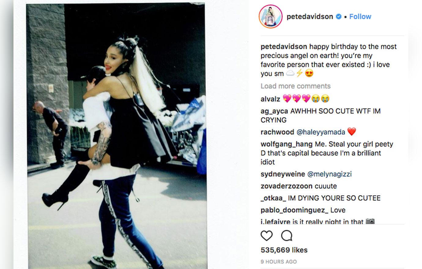 Pete Davidson Calls Ariana Grande 'The Most Precious Angel On Earth'